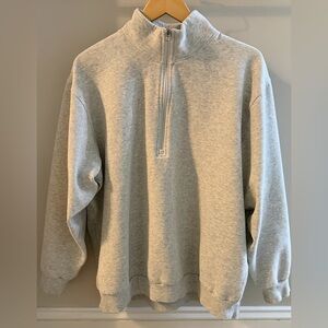 lululemon athletica Men's Light Gray Zip-Up Sweater